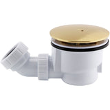 Astini Premium Brushed Brass 90mm Fast Flow Shower Waste