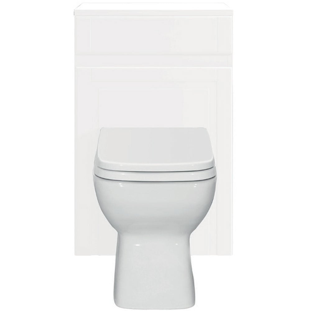 Astini Tenby Chalk White Traditional 500mm Toilet Unit