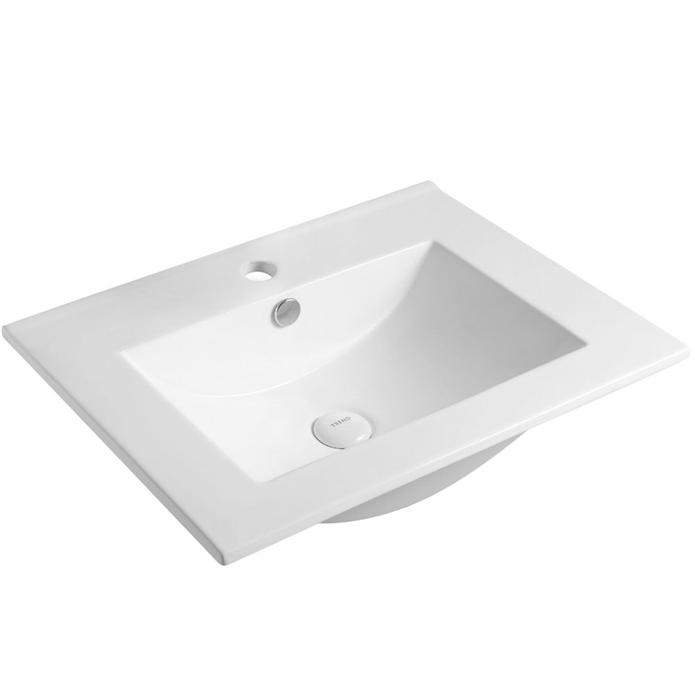 Astini Bendrinis White Ceramic 600mm Thin Basin