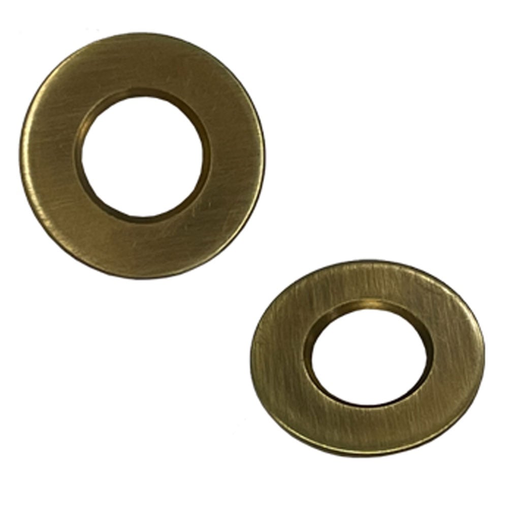 Astini Round Brushed Brass Overflow Cover