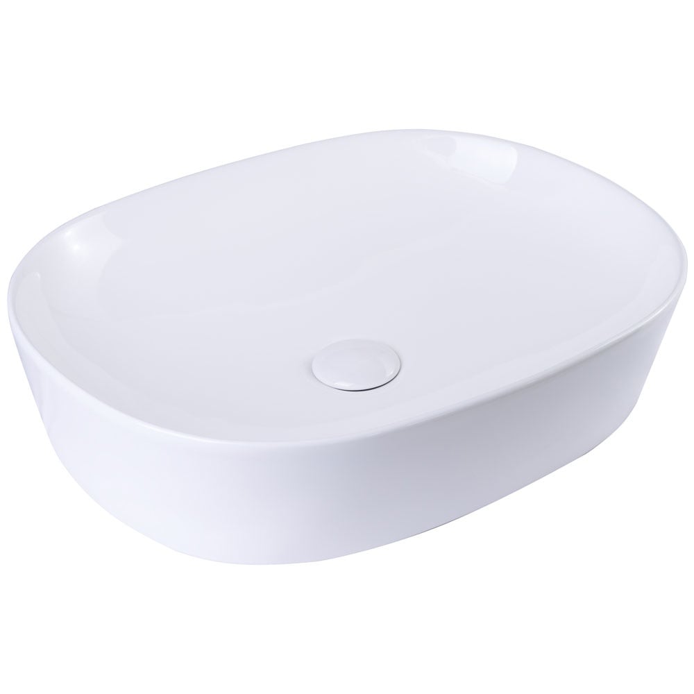 Astini Lucca Oval Counter Top Ceramic Basin 500x380mm