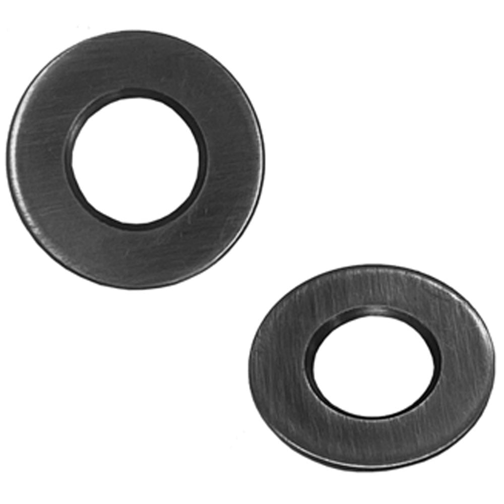 Astini Round Brushed Gunmetal Overflow Cover