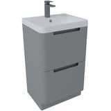 Astini Monza Tailored Grey Floor Standing 500mm Vanity & Basin