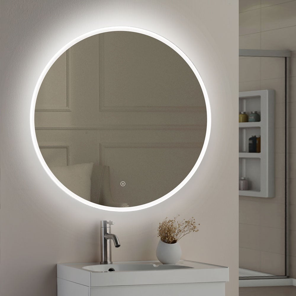 Astini Lily Slimline Round LED Touch Mirror 800mm