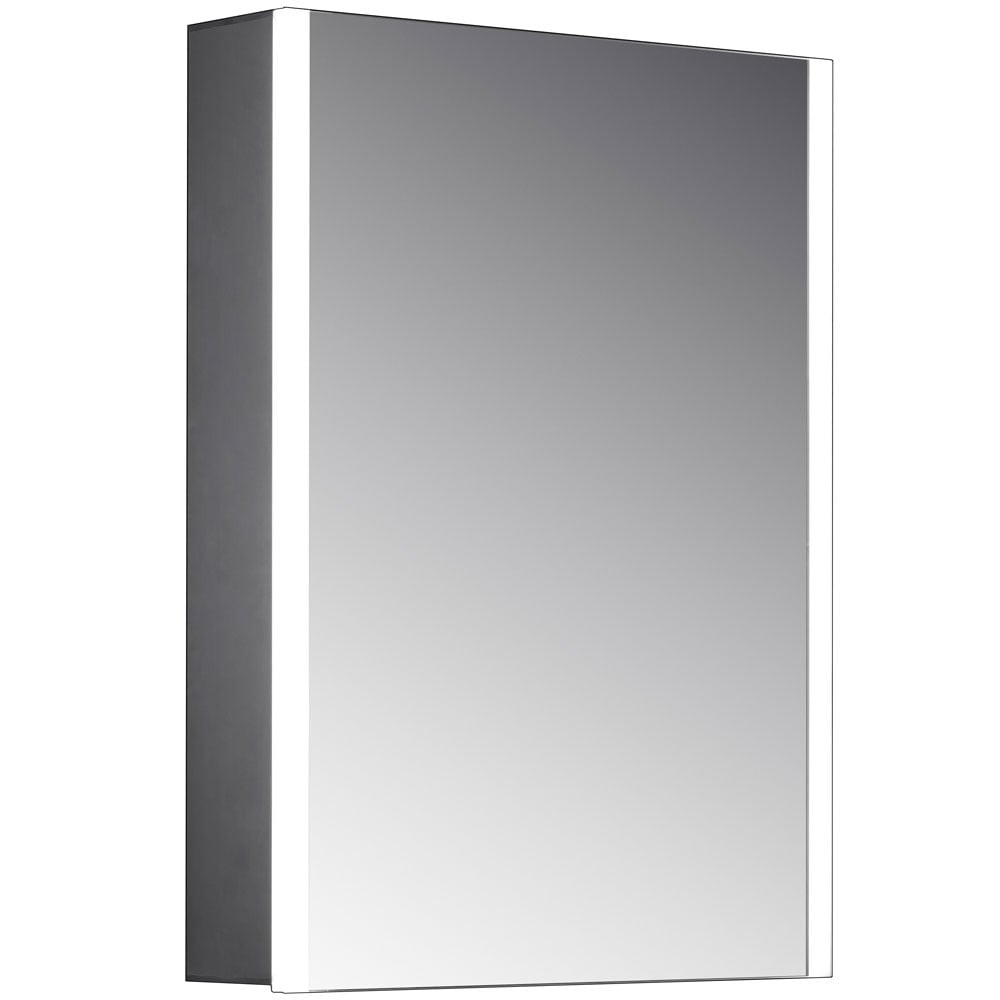 Astini Eden Single Door LED Side Strips Mirror Cabinet 500x700mm