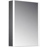 Astini Eden Single Door LED Side Strips Mirror Cabinet 500x700mm