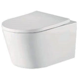 Astini Ferrara Plus Wall Hung Rimless Back To Wall D-Shape Toilet Pan & Seat