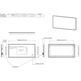 Astini Molly Square LED Touch Mirror 1200x600mm
