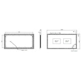 Astini Noah Mirror with LED Edge 1200x600mm