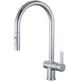 Astini Mayhill Single Lever Pull Out Kitchen Sink Mixer Tap with Brushed Brass Finish