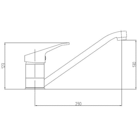 Astini Milford Chrome 40mm Kitchen Mixer Tap TIS5030