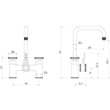 Astini Industrial Bridge 3in1 Boiling Hot Water Kitchen Tap & Tank