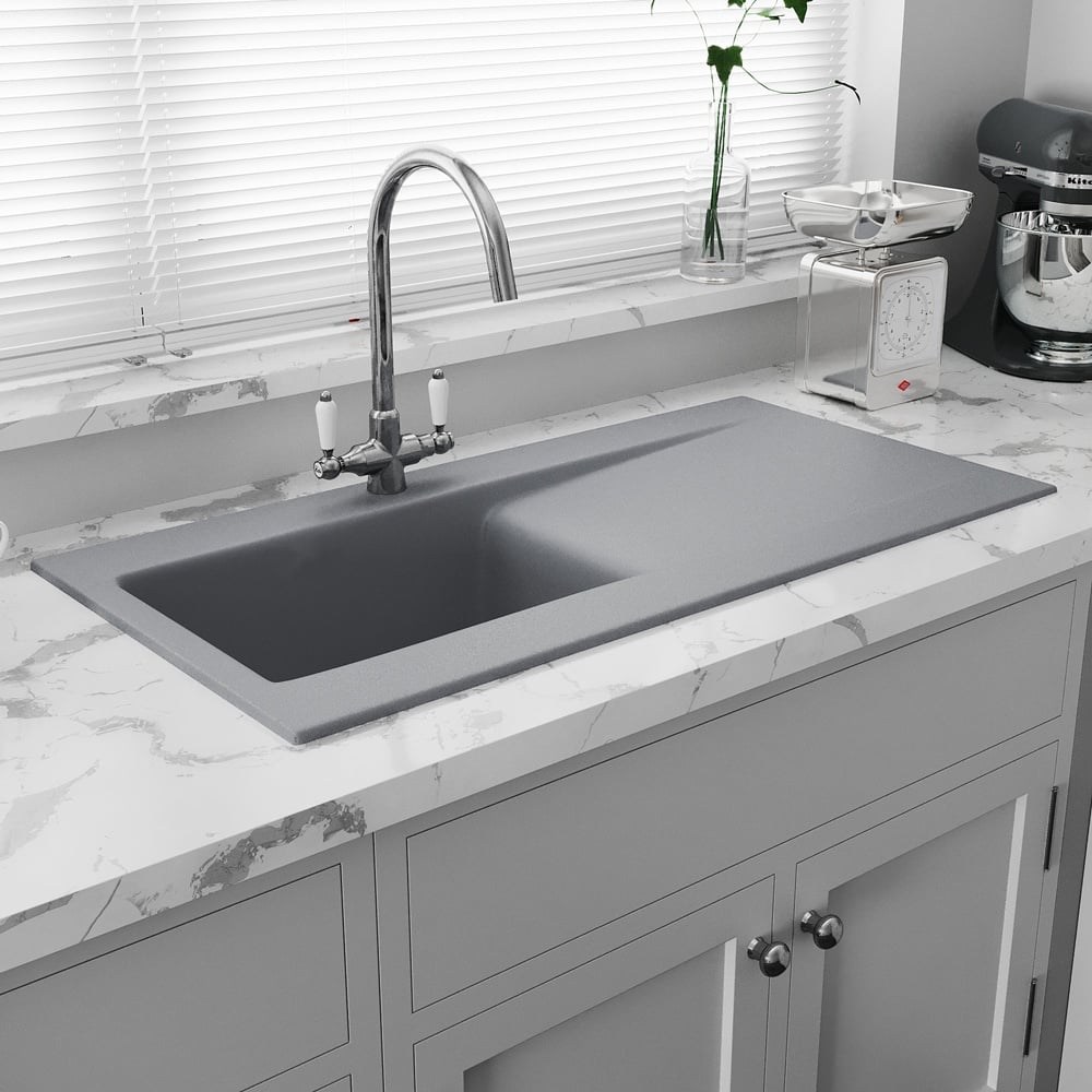 Astini Desire 100 1.0 Bowl Ceramic Kitchen Sink & Waste with Matt Finish