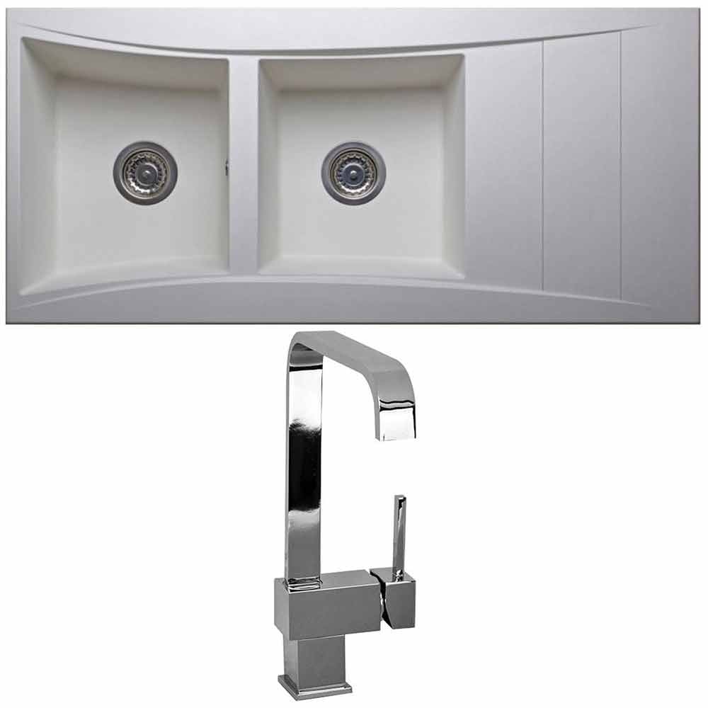 Astini Xeron 2.0 Bowl SMC Synthetic Reversible Kitchen Sink with Waste & Tap