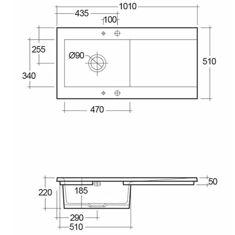 Astini Desire 100 1.0 Bowl Ceramic Kitchen Sink & Waste with Matt Finish