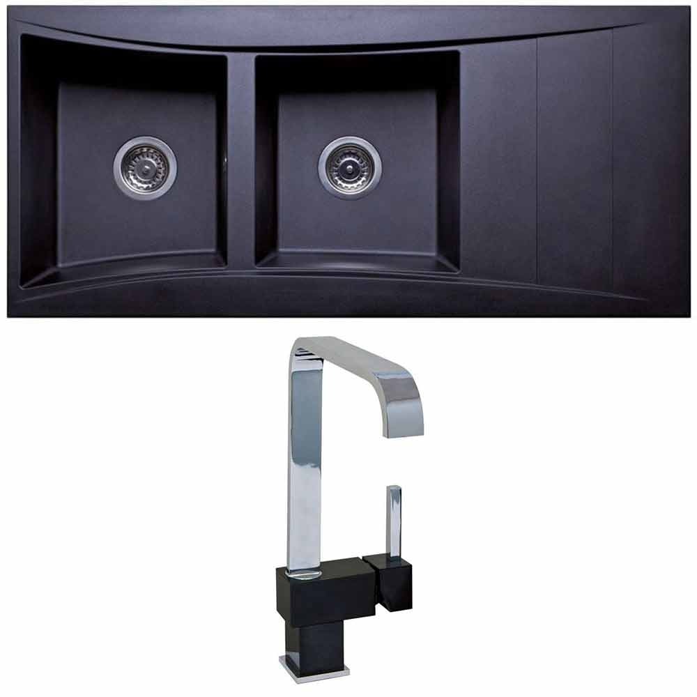 Astini Xeron 2.0 Bowl SMC Synthetic Reversible Kitchen Sink with Waste & Tap