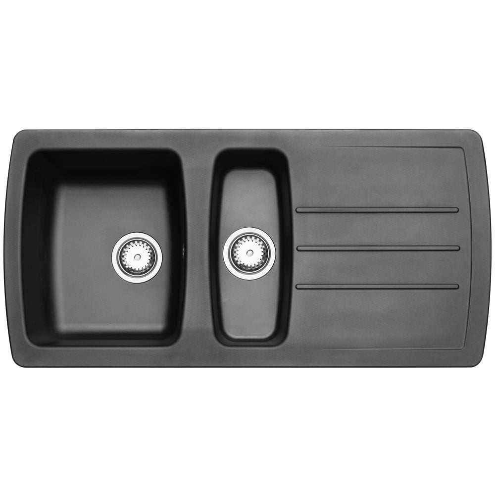 Astini Harrison 1.5 Bowl Composite Synthetic Kitchen Sink & Waste