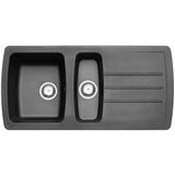 Astini Harrison 1.5 Bowl Composite Synthetic Kitchen Sink & Waste