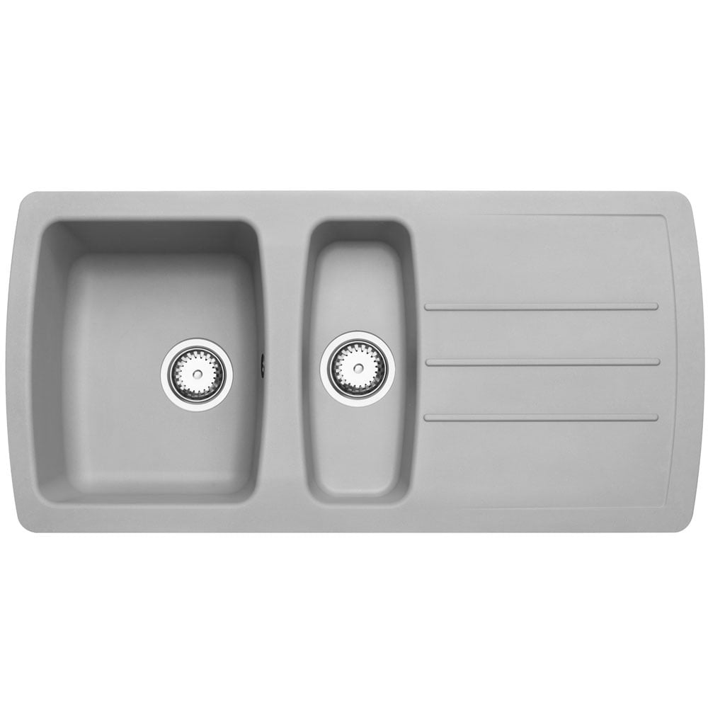 Astini Harrison 1.5 Bowl Composite Synthetic Kitchen Sink & Waste