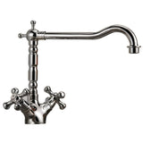 Astini Belfast 600 1.0 Bowl White Ceramic Kitchen Sink & Traditional 25411CH Tap