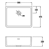 Astini Belfast 600 1.0 Bowl White Ceramic Kitchen Sink & Traditional 25411CH Tap