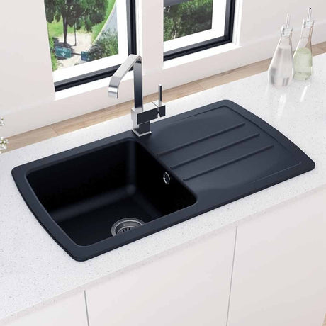 Astini Harrison 1.0 Bowl Composite Synthetic Kitchen Sink & Waste