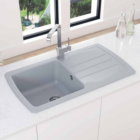 Astini Harrison 1.0 Bowl Composite Synthetic Kitchen Sink & Waste