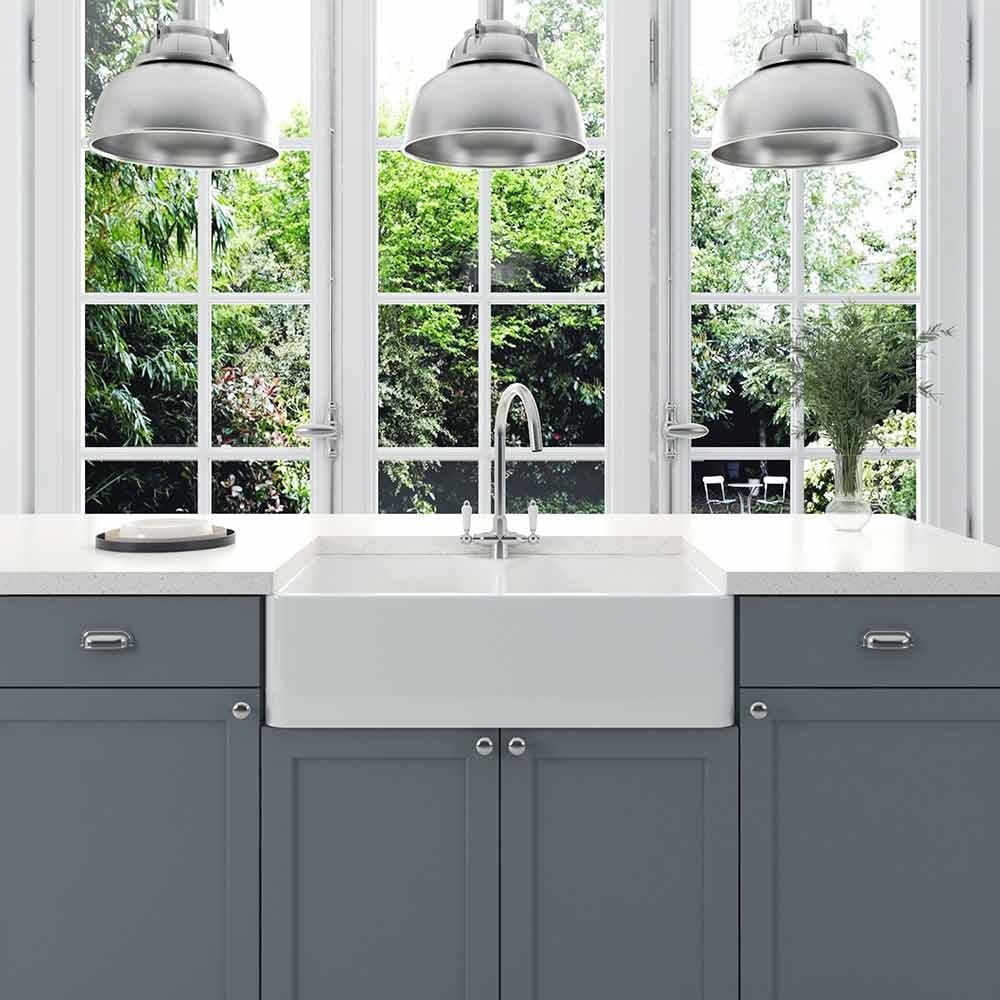 Astini Belfast 800 2.0 B Ceramic Kitchen Sink, Waste & Colonial 7018/CP/WL Tap