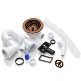 Astini RAK Rangemaster 1.0 Bowl Waste & Plumbing Kit with Overflow for Kitchen Sinks