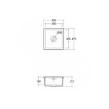 Astini Hampton 100 1.0 Bowl Matt Black Ceramic Undermount Kitchen Sink with Waste