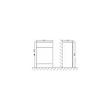 Astini Sorrento Gloss White 500mm Toilet Unit