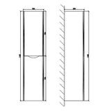 Astini Naples Smile Shadow Grey 1450mm Tall Boy