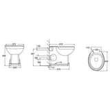Astini Tenby Traditional Back To Wall Toilet Pan & Fittings