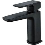 Astini Swansea Orca Black Bathroom Basin Mixer Tap & Slotted Waste TIS5072
