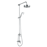 Astini Beaumaris Chrome Exposed Valve Traditional Overhead Shower Rail Kit