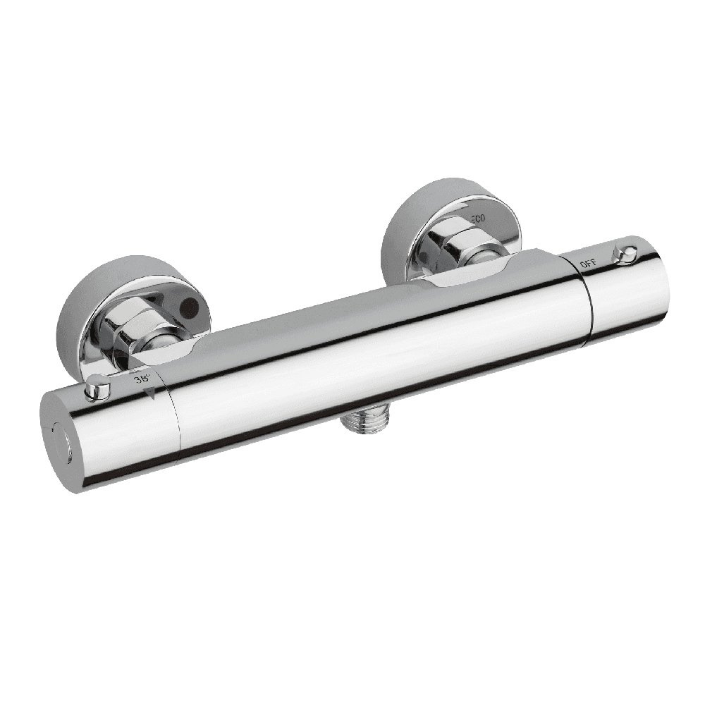 Astini Chrome Cool Touch Round Thermostatic Bar Valve