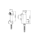 Astini Orca Black Round Thermostatic Douche Kit