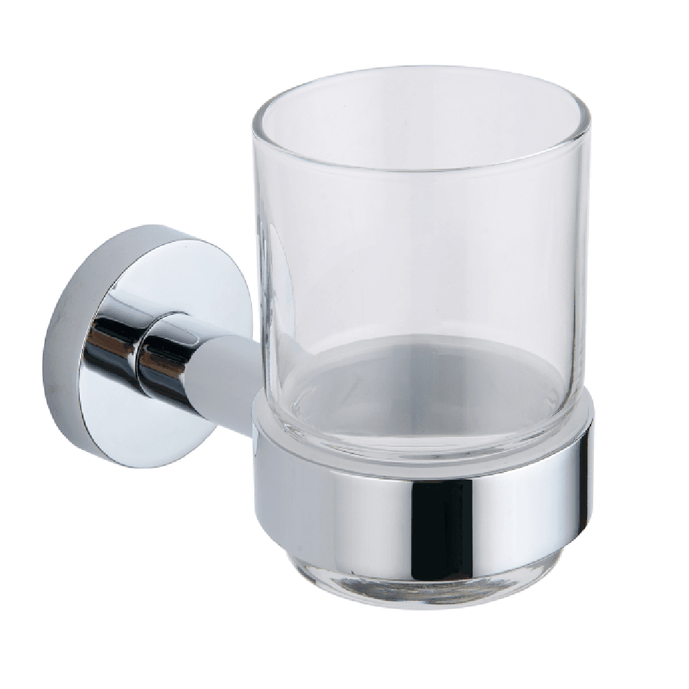 Astini Melbourne Chrome Round Tumbler & Holder