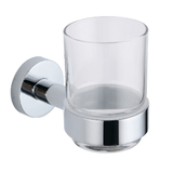 Astini Melbourne Chrome Round Tumbler & Holder