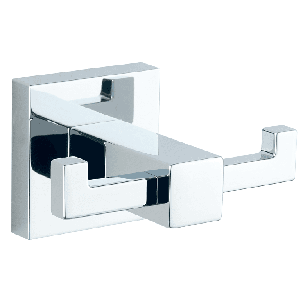 Astini Sydney Chrome Square Double Robe Hook