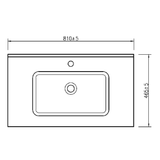 Astini Flauto 800 Matte Basin
