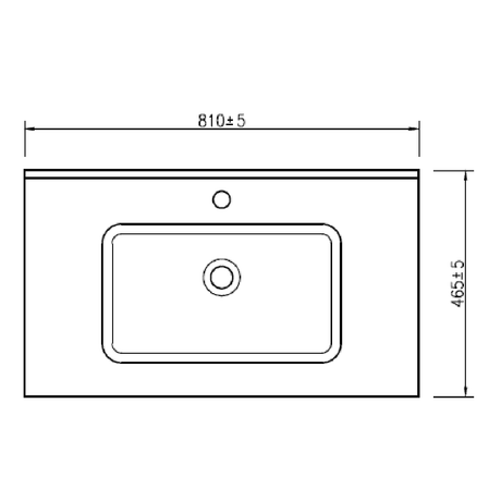 Astini Flauto 800 Matte Basin