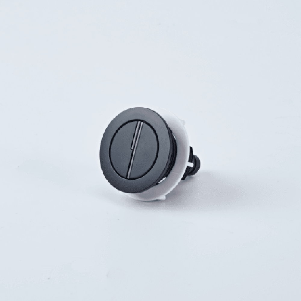 Astini Orca Black Round 48mm Flush Button