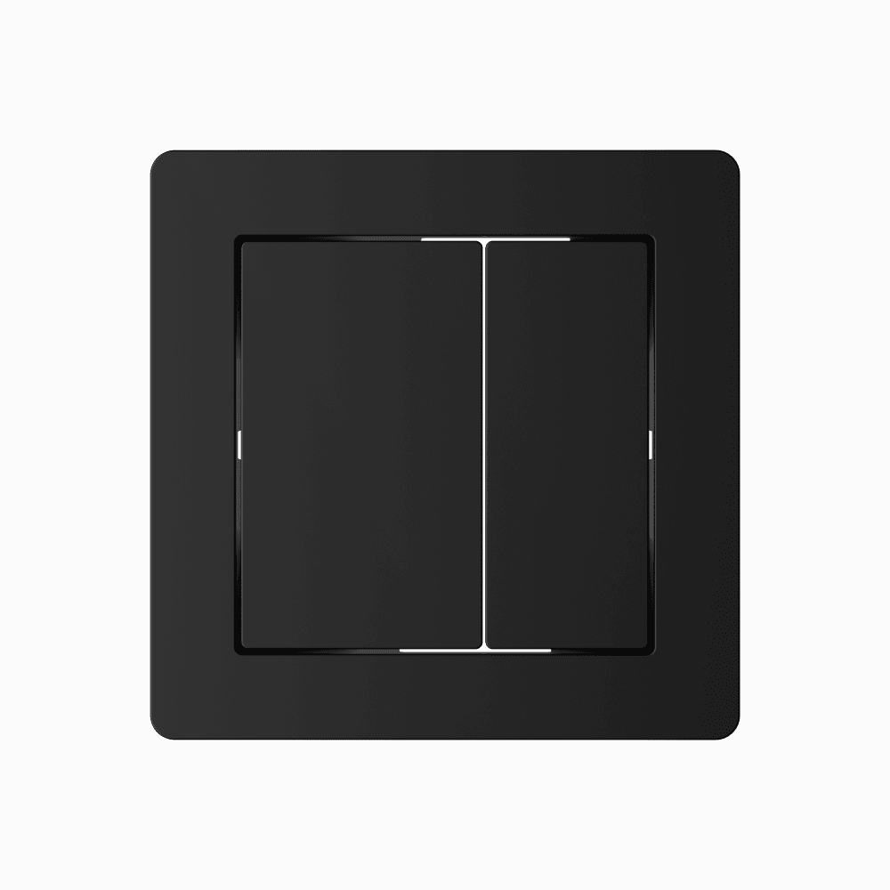 Astini Black Square Flush Button