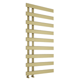 Astini Milton Brushed Brass 1156x500 Designer Offset Towel Radiator
