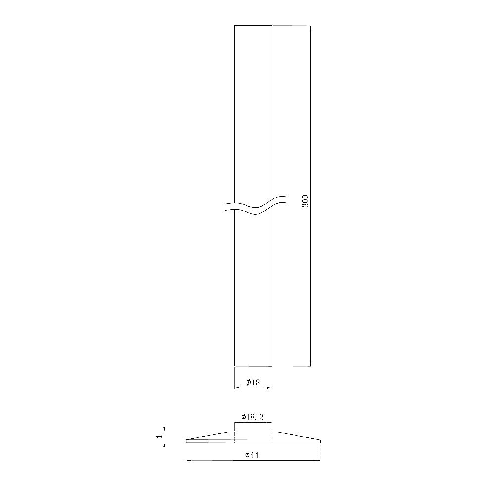 Astini Antique Radiator Pipe Sleeve 300mm