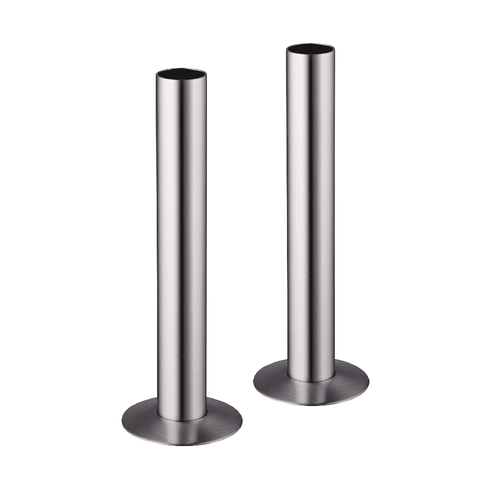 Astini Satin Nickel Radiator Pipe Sleeve 130mm