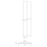 Astini Antique Radiator Pipe Sleeve 130mm