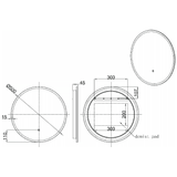 Astini Lily 500 LED Touch Mirror with Demister