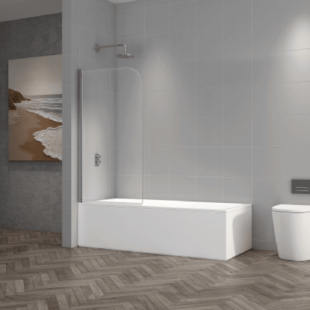 Astini T16 Chrome 780x1400x6mm Bath Screen